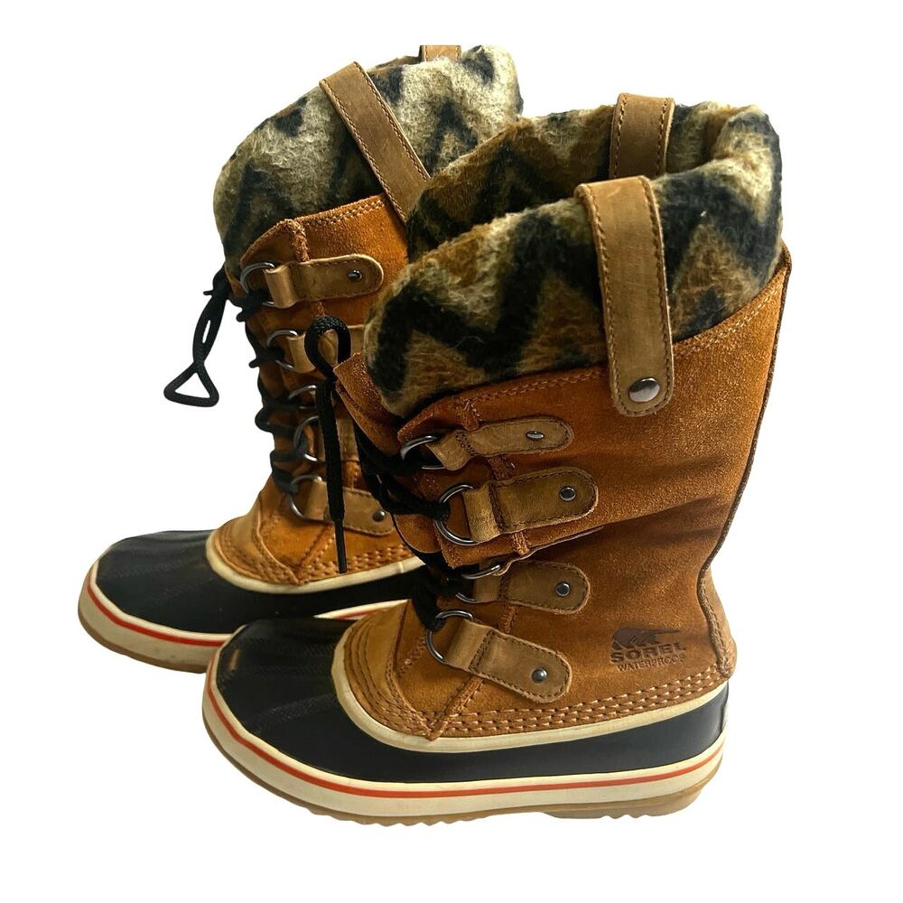 Sorel Joan Of Arctic Knit II Elk Waterproof Insulated Boots - Picture 2 of 9